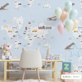 World Map Wallpaper (Xavia 3928-1J)
